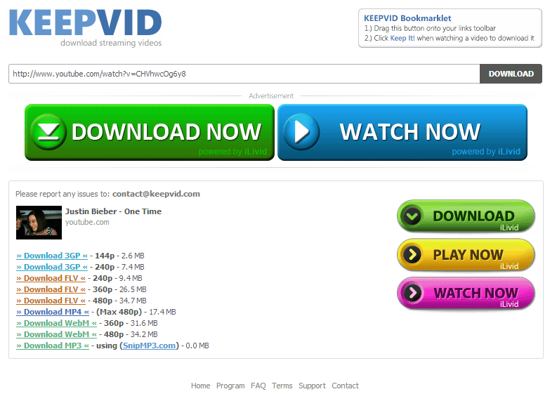 Keepvid, - Easy Download Online Videos (Website Review)