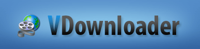 Vdownloader free download videos from youtube logo image