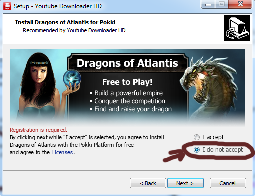 youtube downloader hd download youtube videos high definition do not agree to install and play dragons of atlantis, unless you want to..