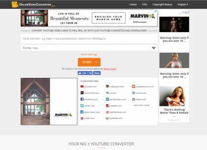 onlinevideoconverter com convert online video to mp3