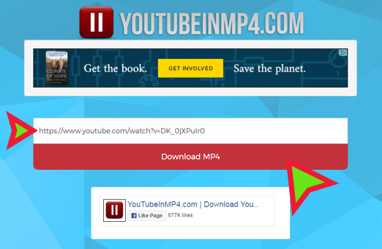 youtubeinmp4 front index page