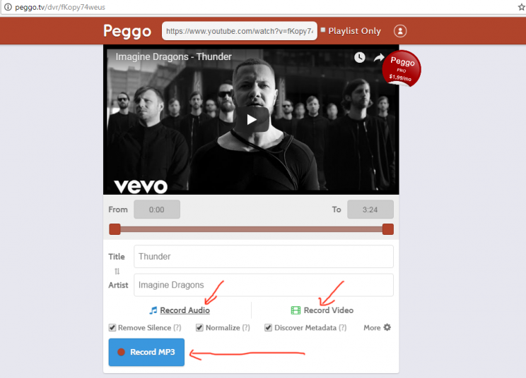 PEGGO.TV review and tutorial step 4 now download mp3 version