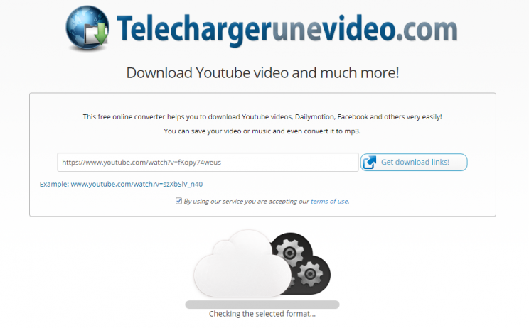 TelechargerUneVideo.com download youtube convert to mp3 tutorial step 3 checking the selected format