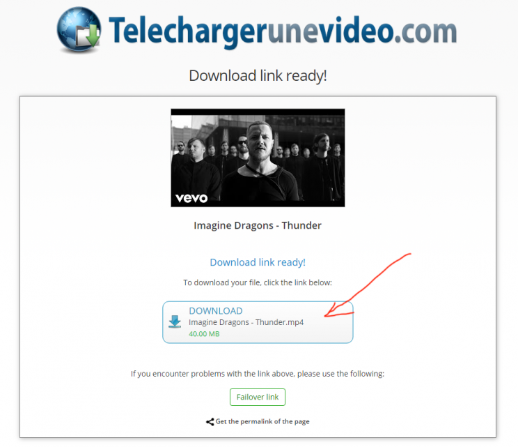 TelechargerUneVideo.com download youtube convert to mp3 tutorial step 5 click the download button now