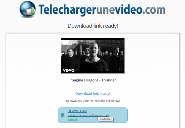 TelechargerUneVideo.com download youtube convert to mp3 tutorial step 7 now download the converted mp3