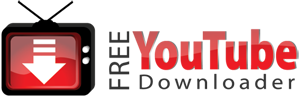 free youtube downloader flat logo