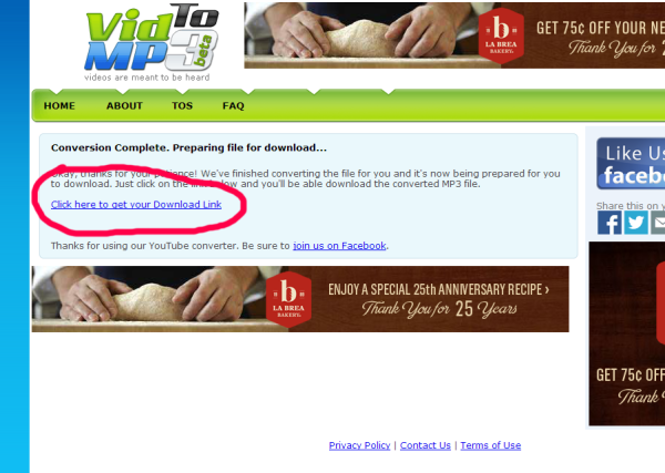 vidtomp3 review safe method save youtube videos as mp3 audio step 3 click here to show download link