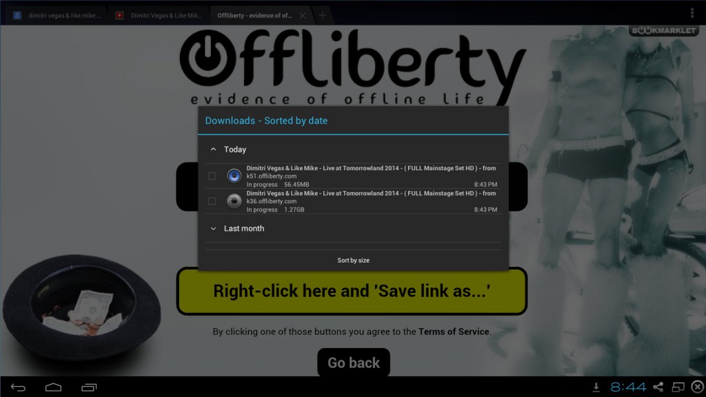 download youtube android free offliberty no app - finally proof of video and audio of this youtube page are downloading