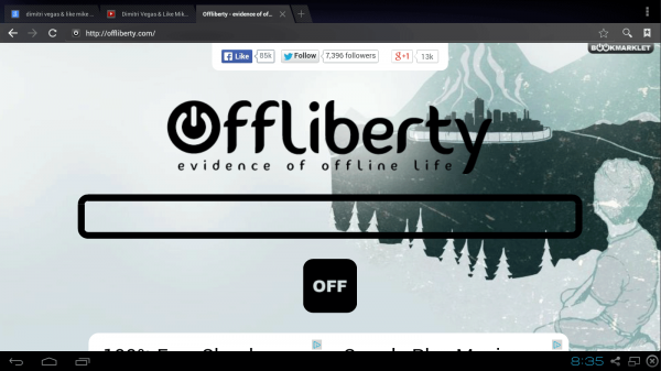 download youtube android free offliberty no app - step 4 navigate to offliberty.com index page