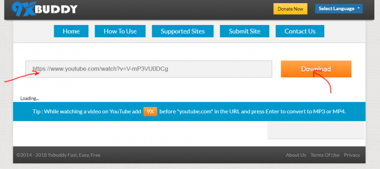 9xbuddy online video downloader