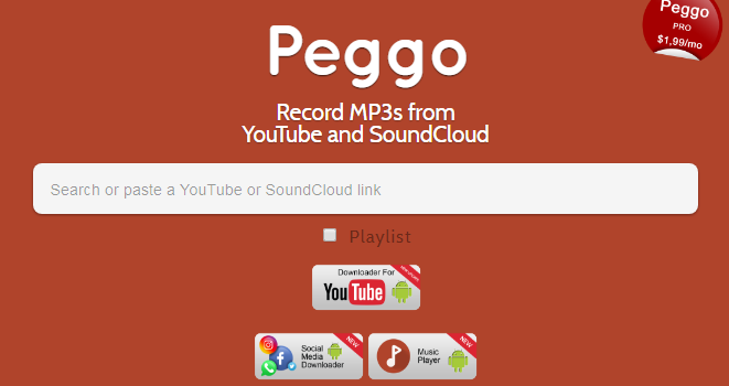 PEGGO.TV review and tutorial step 1 open front page of peggo