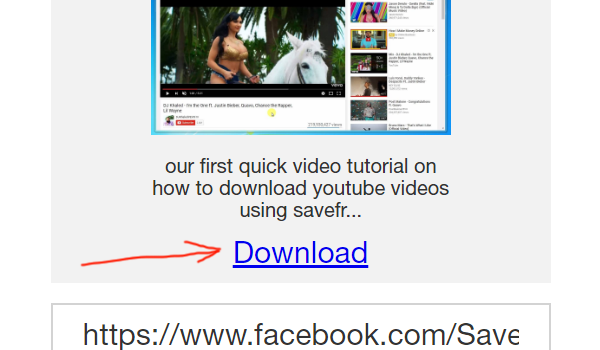 fbmp4.net review tutorial step 2 make sure its the right video and click Download link