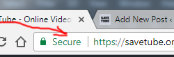 savetube https ssl certificate secure browsing