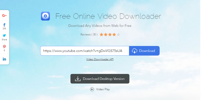 apowersoft free online video downloader review tutorial step 1 front page