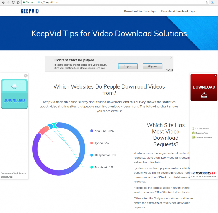 keepvid drastic change no more video downloads