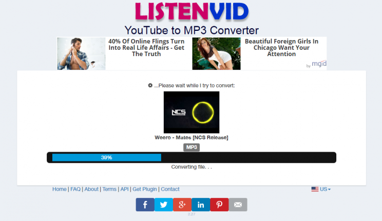 listenvid.com tutorial step 2 converting video