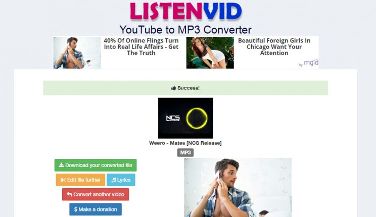 listenvid.com tutorial step 3 download link for mp3