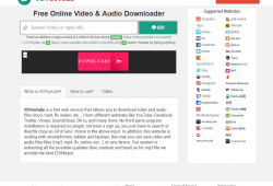 vdyoutube.com video downloader review tutorial step 1 front page