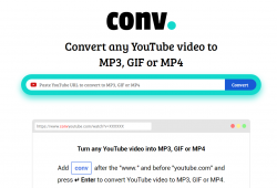 convyoutube.com youtube downloader fail step 1 open front page