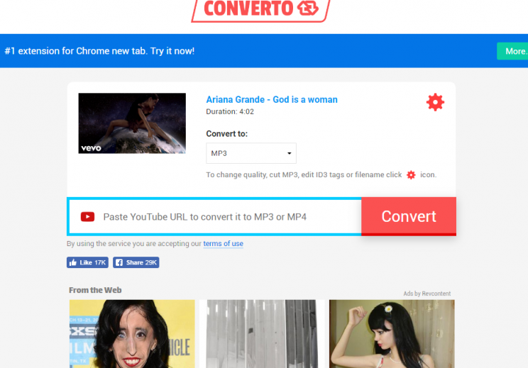 convyoutube.com youtube downloader fail step 5 redirect to converto.io