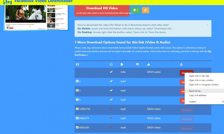 downloader online facebook