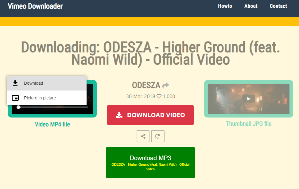 download vimeo video online