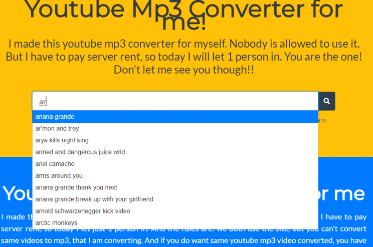 youtubemp3 converter youtube search suggest autocomplete