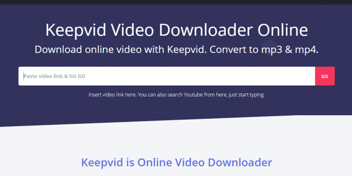keepvid front page