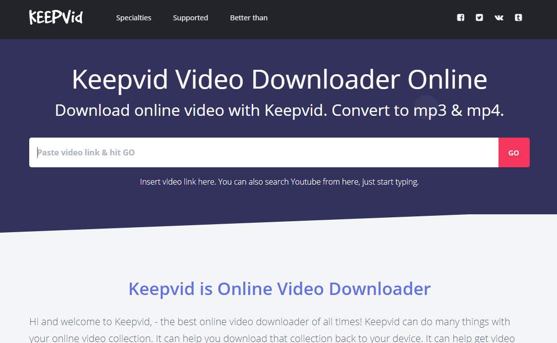 download from youtube keepvid free