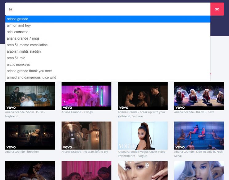 keepvid search suggest and autocomplete