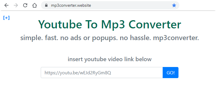mp3converter index page