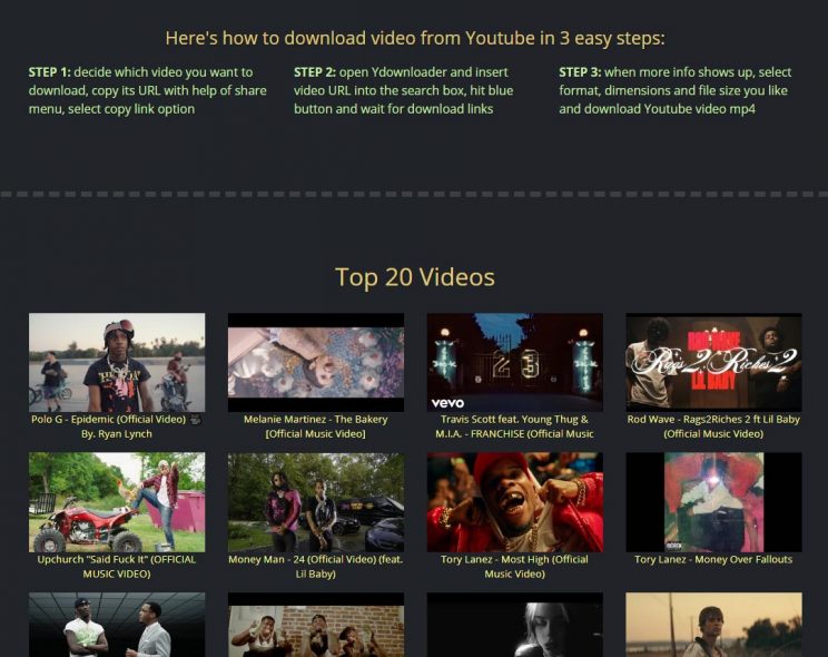 ydownloader top 20 videos