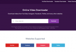 qdownloader youtube download front page
