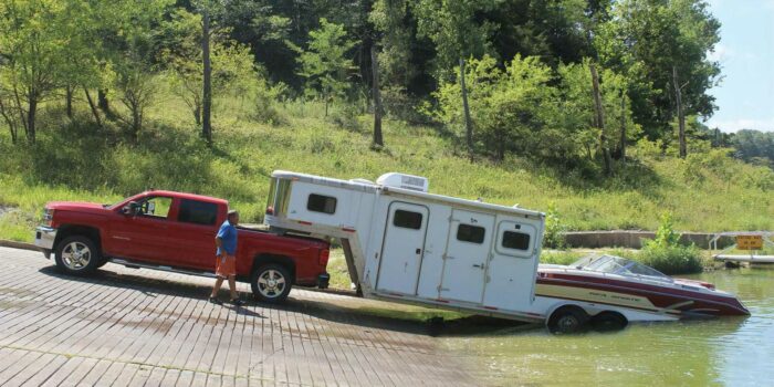 traveling on truck trailers or fishing boats