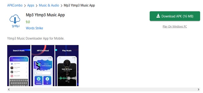 YTMP3 APK -  to Mp3 Converter online For Android