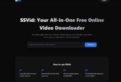 screenshot of SSVID website - The Clean and Multilingual Video Downloader for YouTube